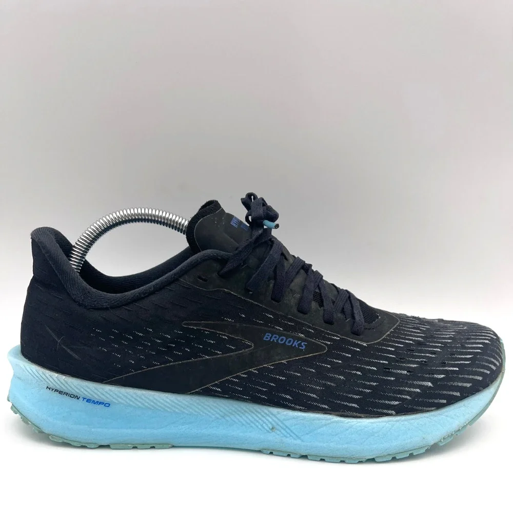 Brooks Hyperion Tempo Mens Size 10.5 Black Blue Athletic Running Shoes Sneakers